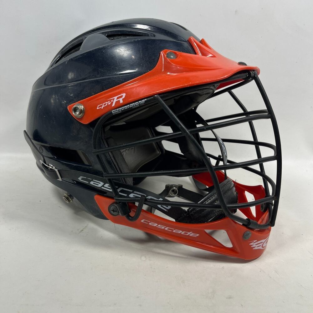 CASCADE CPV-R Helmet Adult XS Lacrosse MLL NOCSAE SPR Fit Chin Strap Blue USA